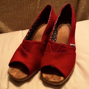 Toms Peep Toe Wedges - image 1